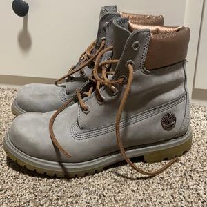 Size 7.5 Gray timberlands
